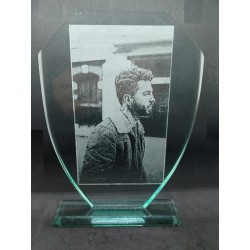 Trofeo escudo cristal...
